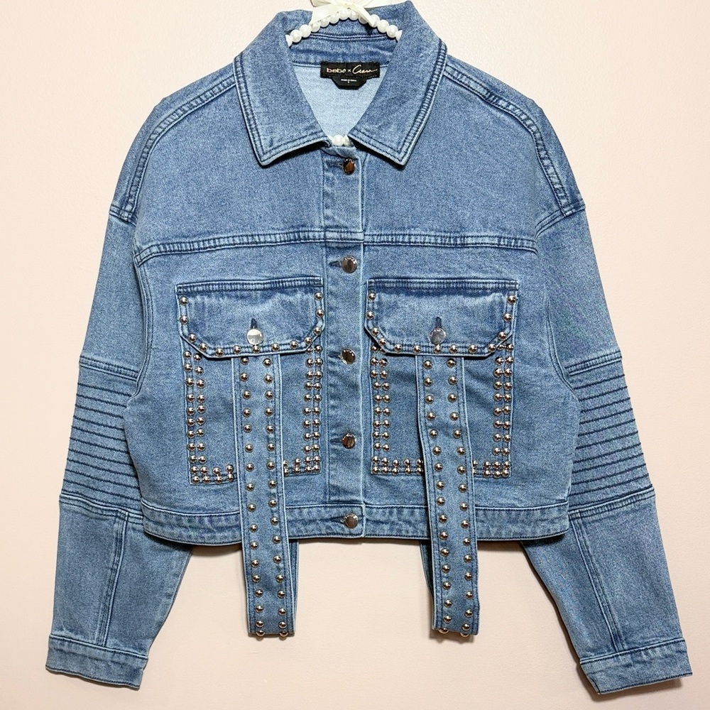 Bebe x Ciara Studded Denim Jacket - Picture 3 of 7